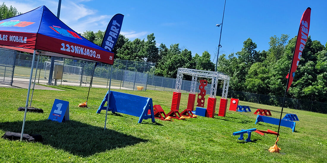 Parcours court | 123 Ninja Go | Parcours d'obstacles mobiles | Écoles • Camps • Festivals | Kompra Bootcamp