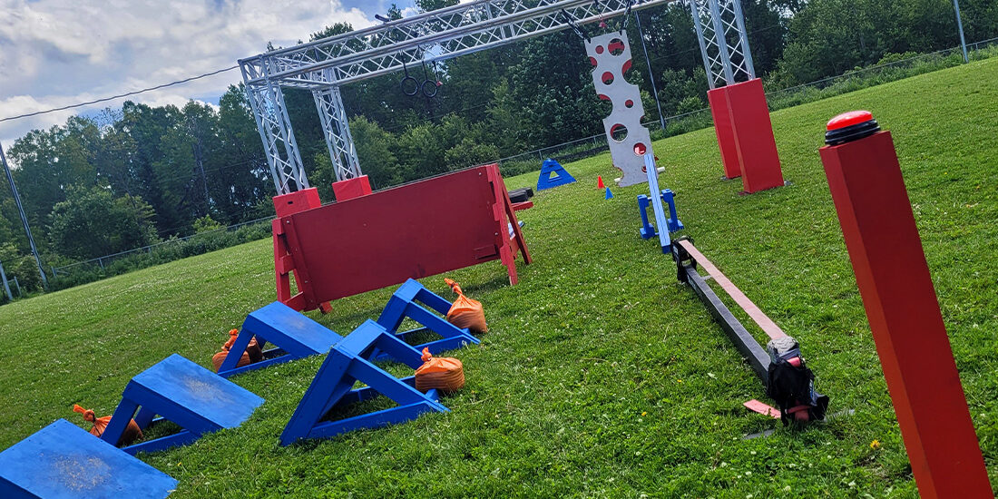Parcours court | 123 Ninja Go | Parcours d'obstacles mobiles | Écoles • Camps • Festivals | Kompra Bootcamp
