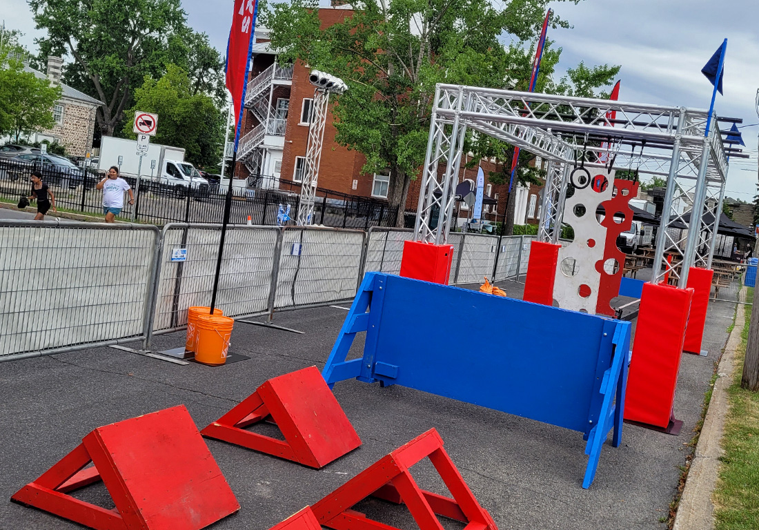 Ninja Warrior street course | 123 Ninja Go | Mobile obstacle courses | Schools - Camps - Festivals | Kompra Bootcamp