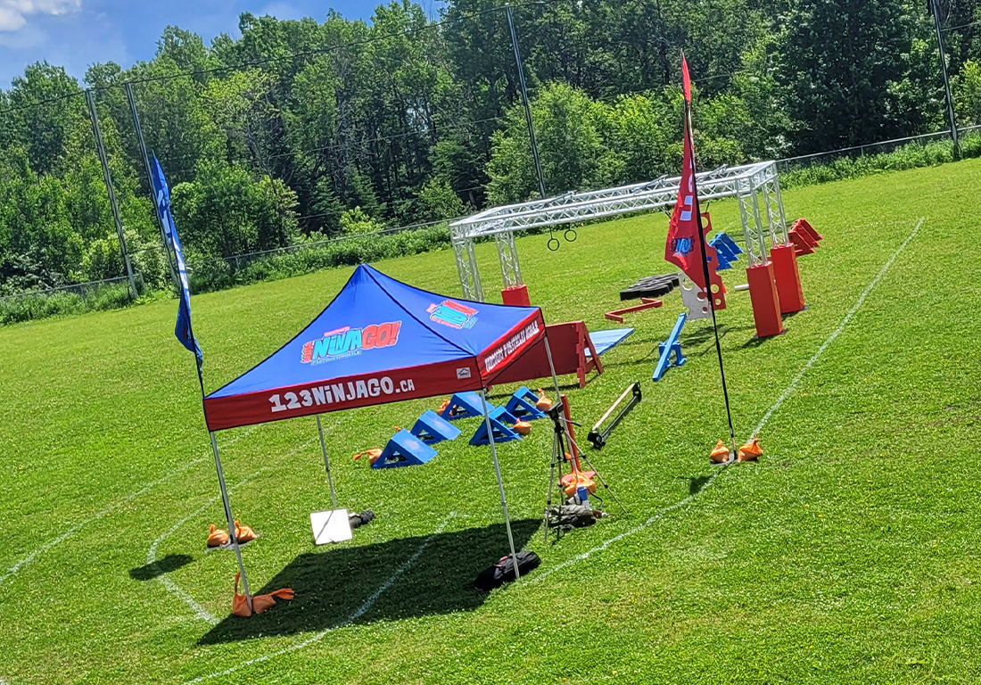 Ninja Warrior" playground course | 123 Ninja Go | Mobile obstacle courses | Schools - Camps - Festivals | Kompra Bootcamp