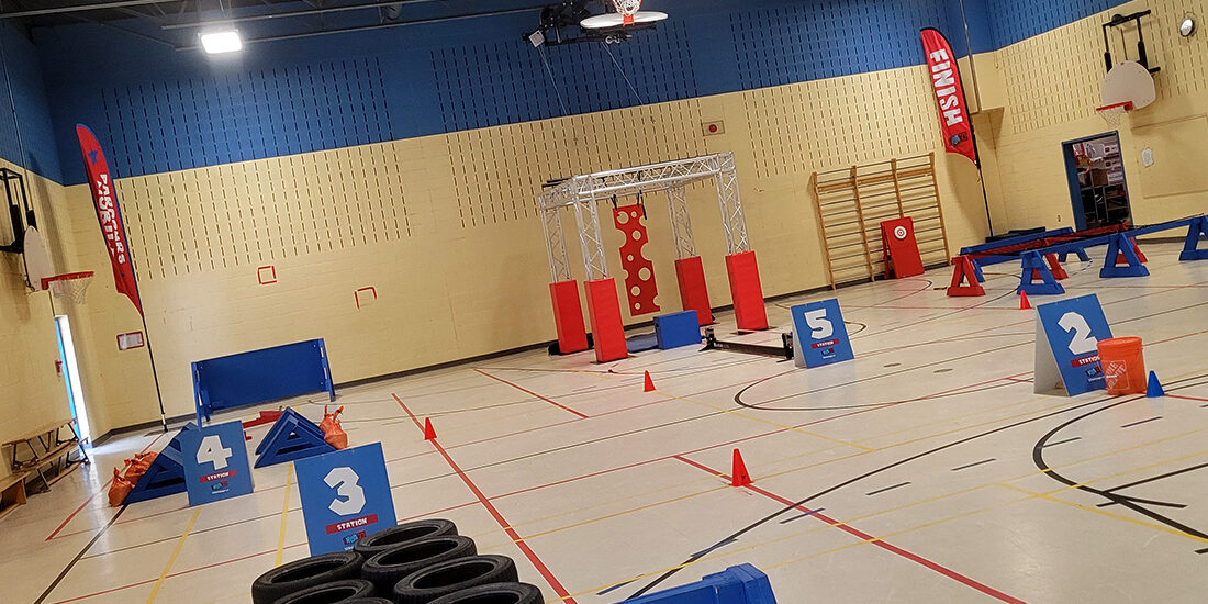 Parcours en stations | 123 Ninja Go | Parcours d'obstacles mobiles | Écoles • Camps • Festivals | Kompra Bootcamp