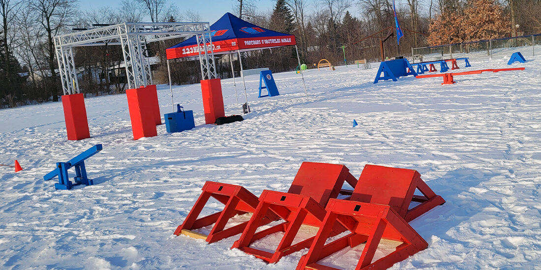 Parcours "Ninja Warrior" en hiver | 123 Ninja Go | Parcours d'obstacles mobiles | Écoles • Camps • Festivals