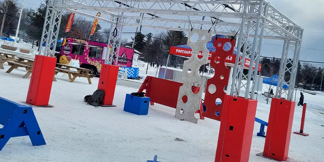 123 Ninja Go • Parcours d'obstacles mobile | Écoles • Festivals • Camp | Ninja Warrior • OCR | Parcours d'obstacles en hiver