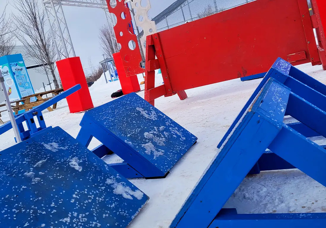 123 Ninja Go • Parcours d'obstacles mobile | Écoles • Festivals • Camp | Ninja Warrior • OCR | Parcours d'obstacles en hiver